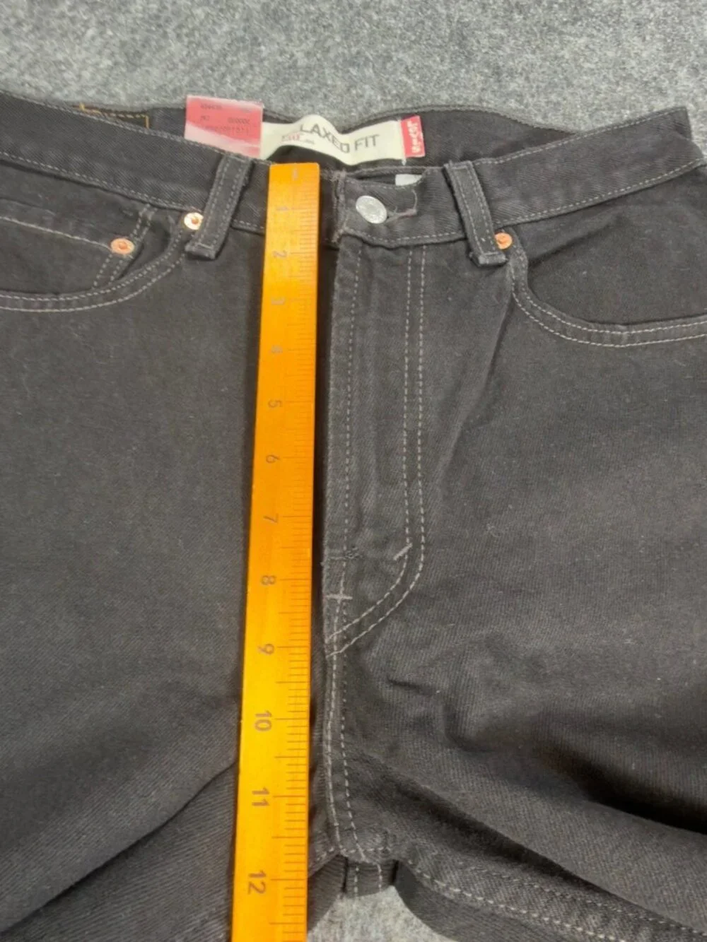 Levis 550 Jeans Mens 32x30 Black Cotton Relaxed Fit Vintage 2004 Y2K Tapered NOS